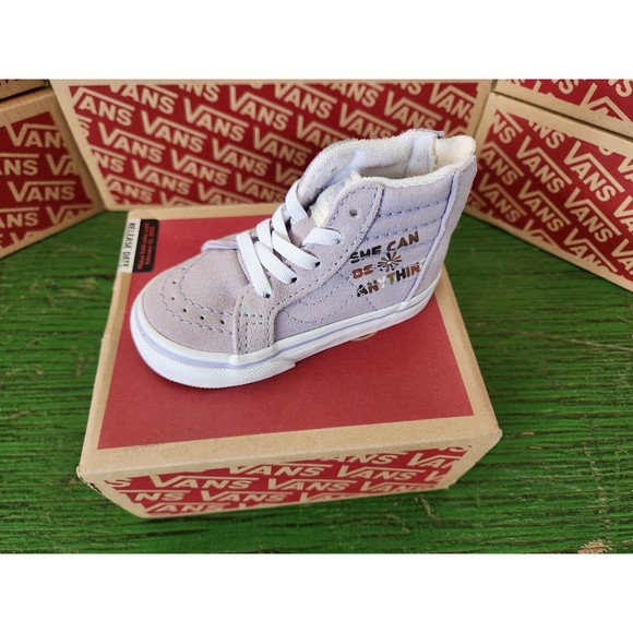 Vans HI Top "She Can Do Anything" 4T Brand New - Picture 1 of 3